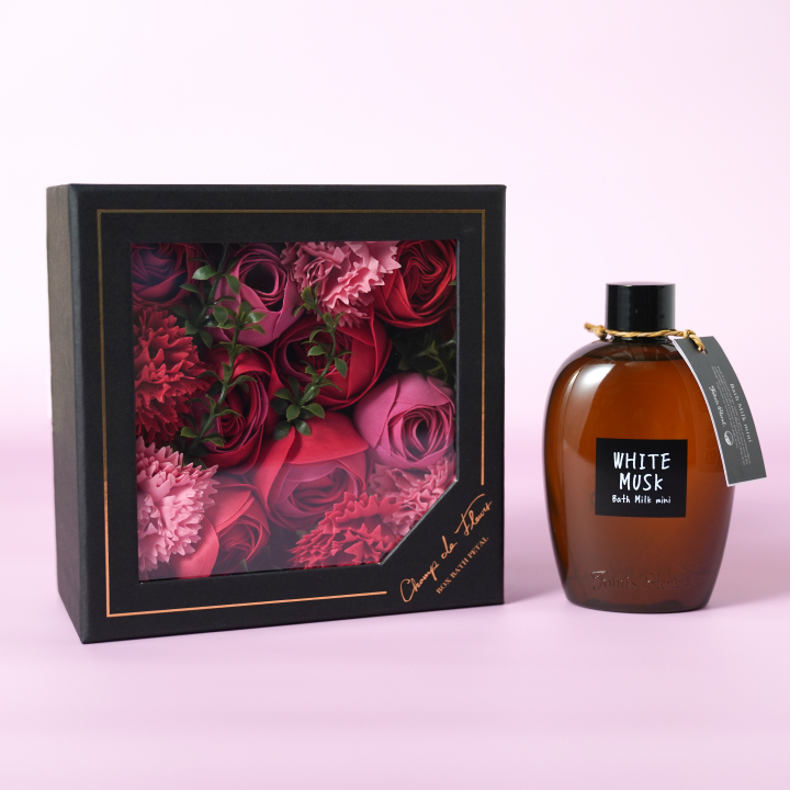 シャン・ド・フルール ボックスバスペタル バスミルクミニ ギフトボックスセット