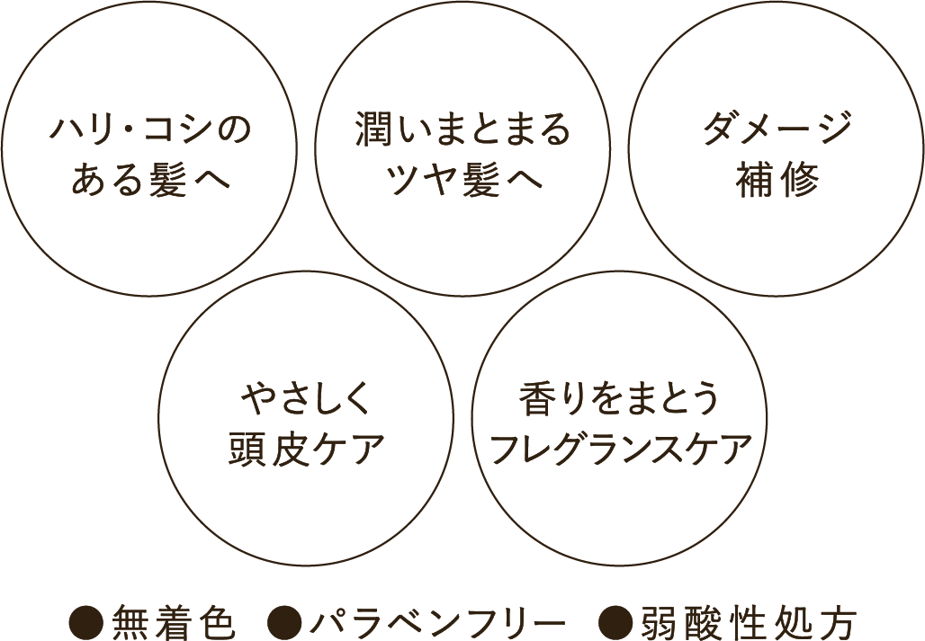 モイスト シャンプー＆コンディショナーの特徴