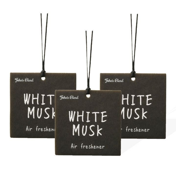 スクエアデザインエアーフレッシュナー 3点セット John's Blend